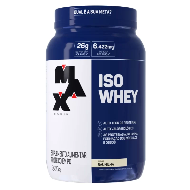 WHEY PROTEIN ISOLADO ISOWHEY (900G) - MAX TITANIUM