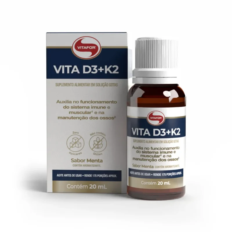 VITAMINA D3+K2 EM GOTAS - VITAFOR